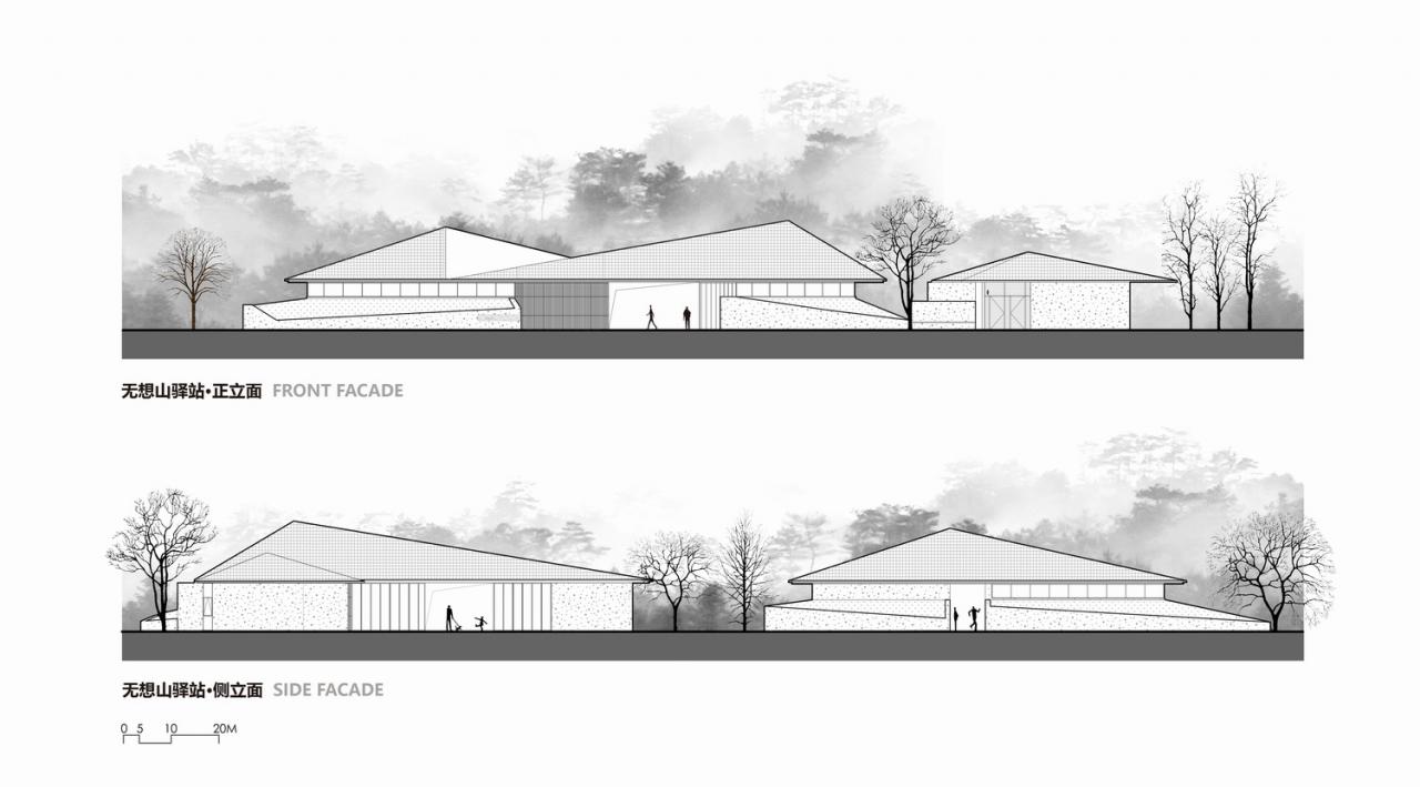 BIM建筑|无想山秋湖驿站 / 米思建筑