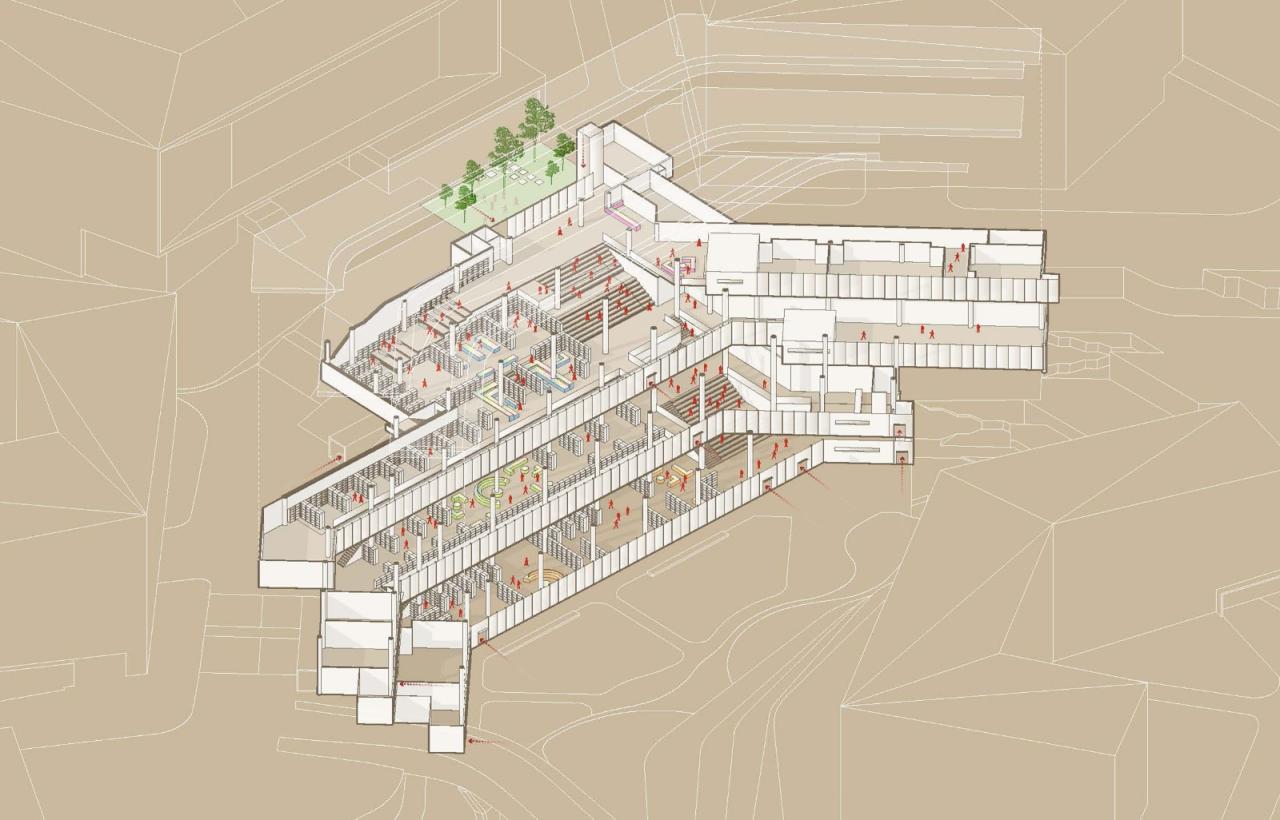 BIM建筑|西南大学附属中学两江校区：消失的高密度校园 / gad