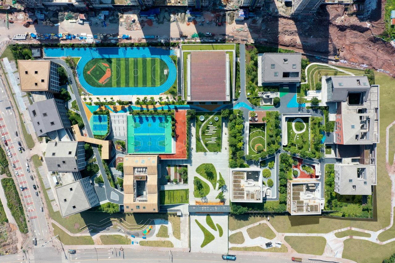 BIM建筑|重庆两江人民小学：在大自然里勇敢冒险 / gad