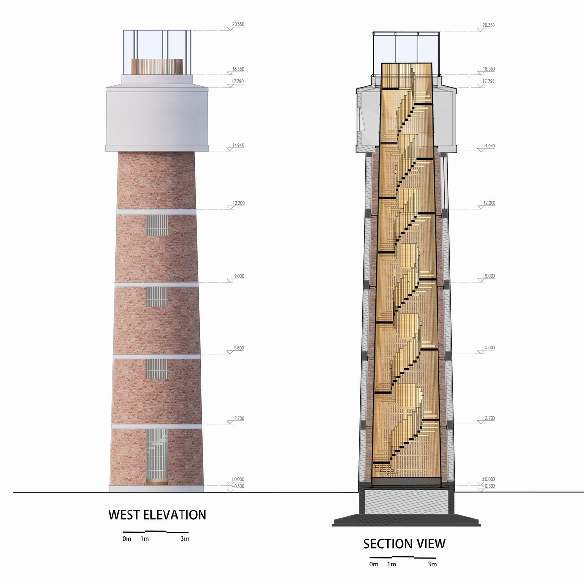 BIM建筑|水塔里的凡人纪念馆 / Wutopia Lab