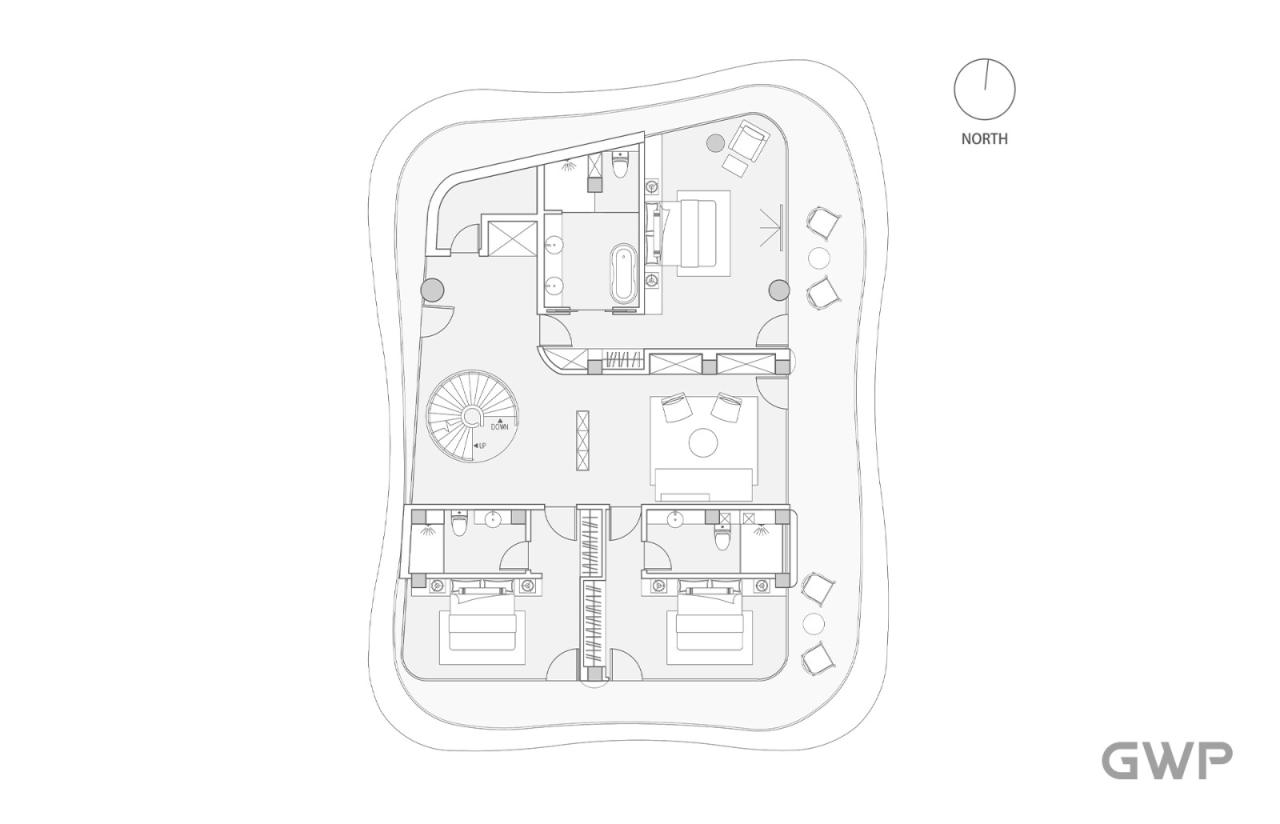 BIM建筑|云之屋·日本北海道温泉度假酒店 / GWP