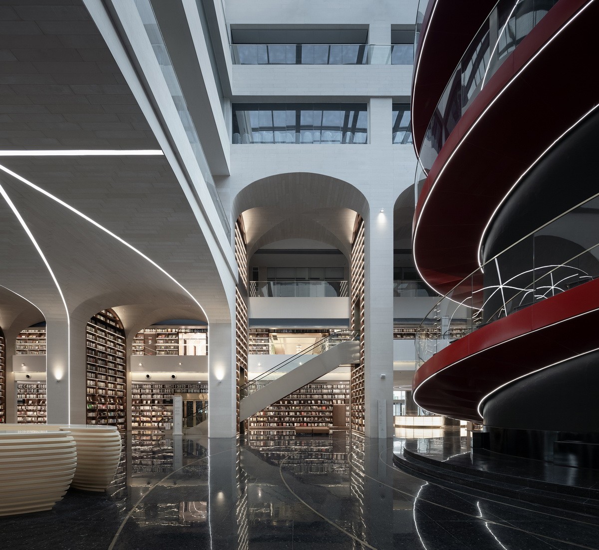 BIM建筑|东台图书馆综合体改造 / ORIA 和睿建筑