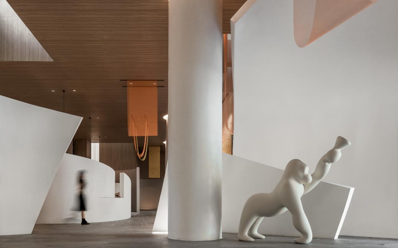 BIM建筑|鸿安丽苑售楼中心 / 正方良行设计