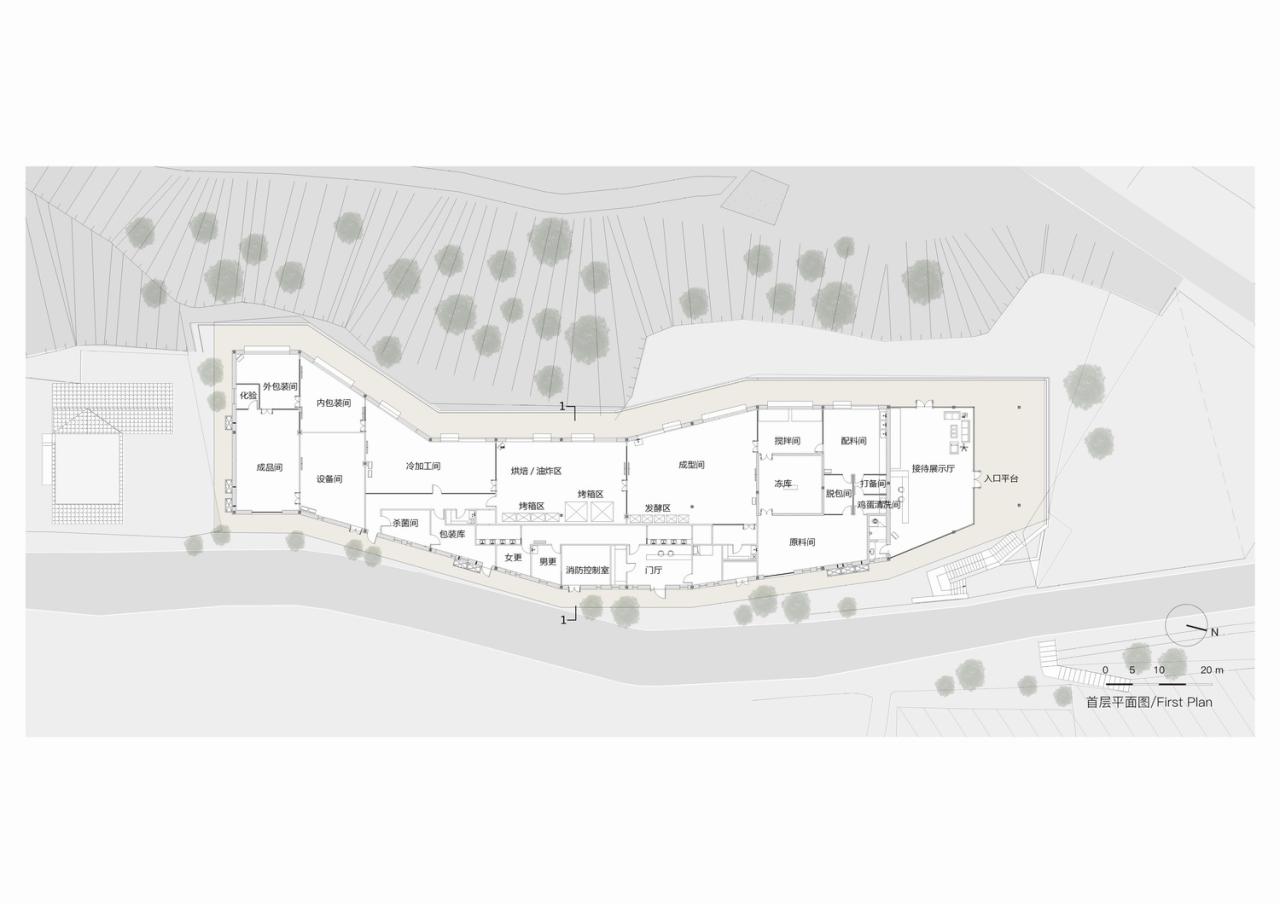 BIM建筑|在半山崖的废弃鸡棚，用峰峦“盖”一座共享工厂 / 时地建筑
