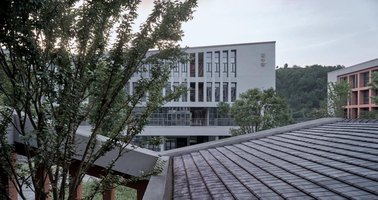 BIM建筑|树下问道，山间筑园 ——乐清市荆山公学 / 浙江大学建筑设计研究院有限公司