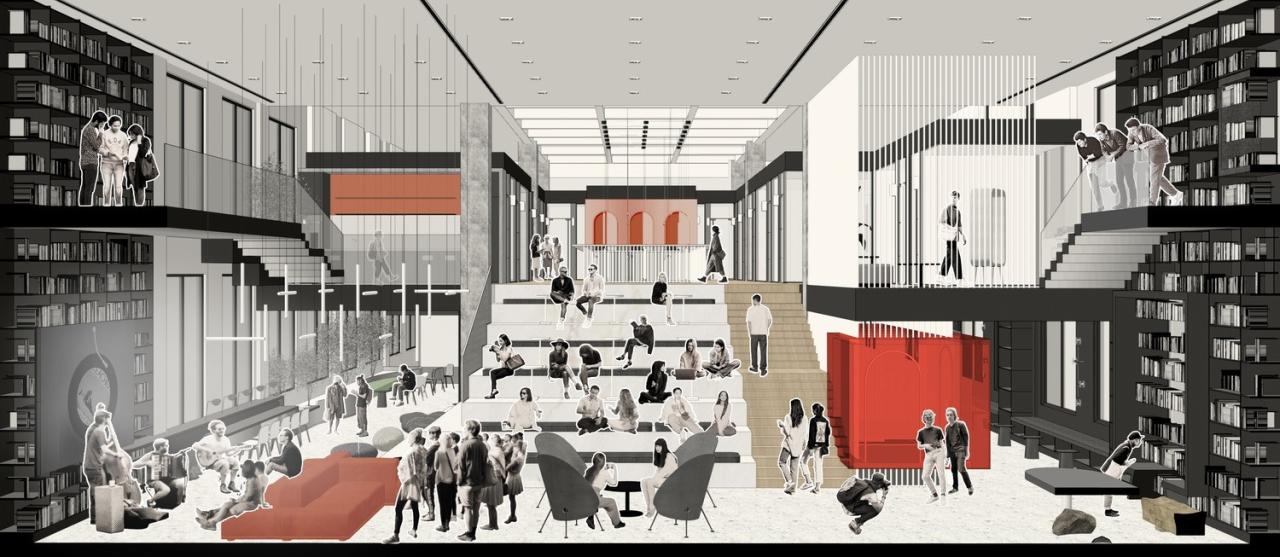 BIM建筑|“盒子的情绪“-纹理学院校史馆空间改造 / 行维新筑