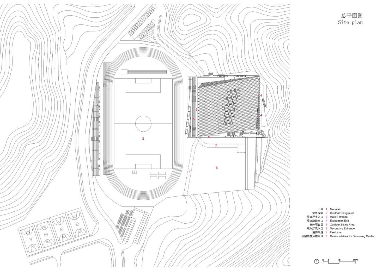BIM建筑|南方科技大学体育馆 / URBANUS都市实践