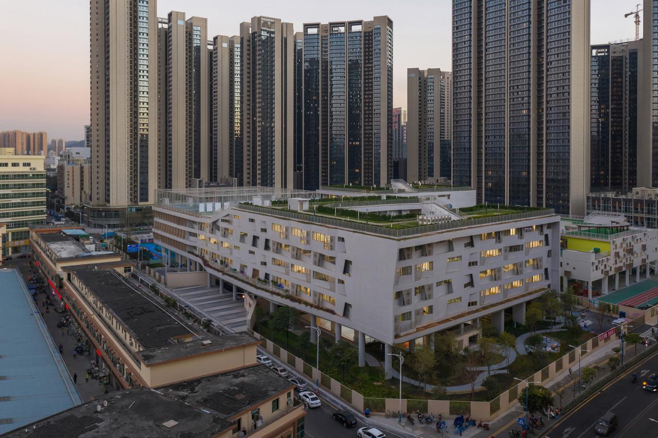 BIM建筑|深圳市宝安区上星学校 / 第伍建筑