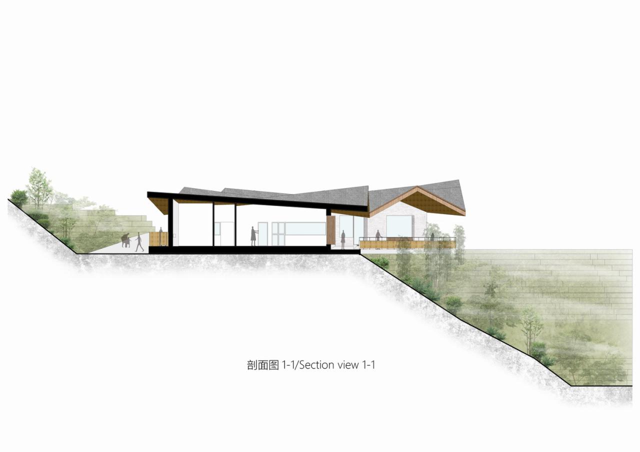 BIM建筑|在半山崖的废弃鸡棚，用峰峦“盖”一座共享工厂 / 时地建筑