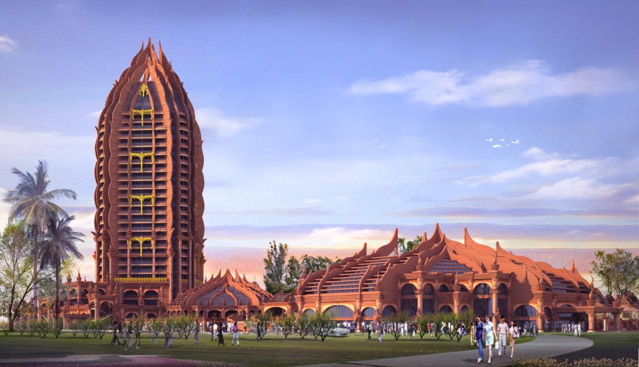 BIM建筑|雨林里的“繁花”：西双版纳景兰国际会议度假酒店 / 纲亚建筑+本土实践(广州）