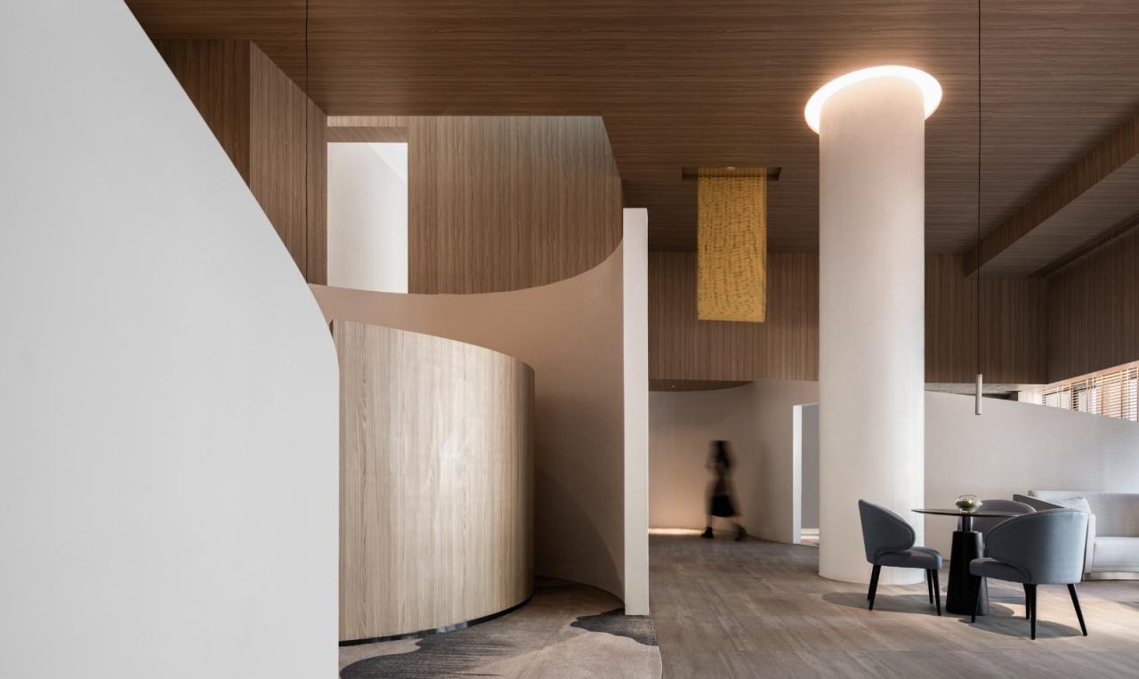 BIM建筑|鸿安丽苑售楼中心 / 正方良行设计