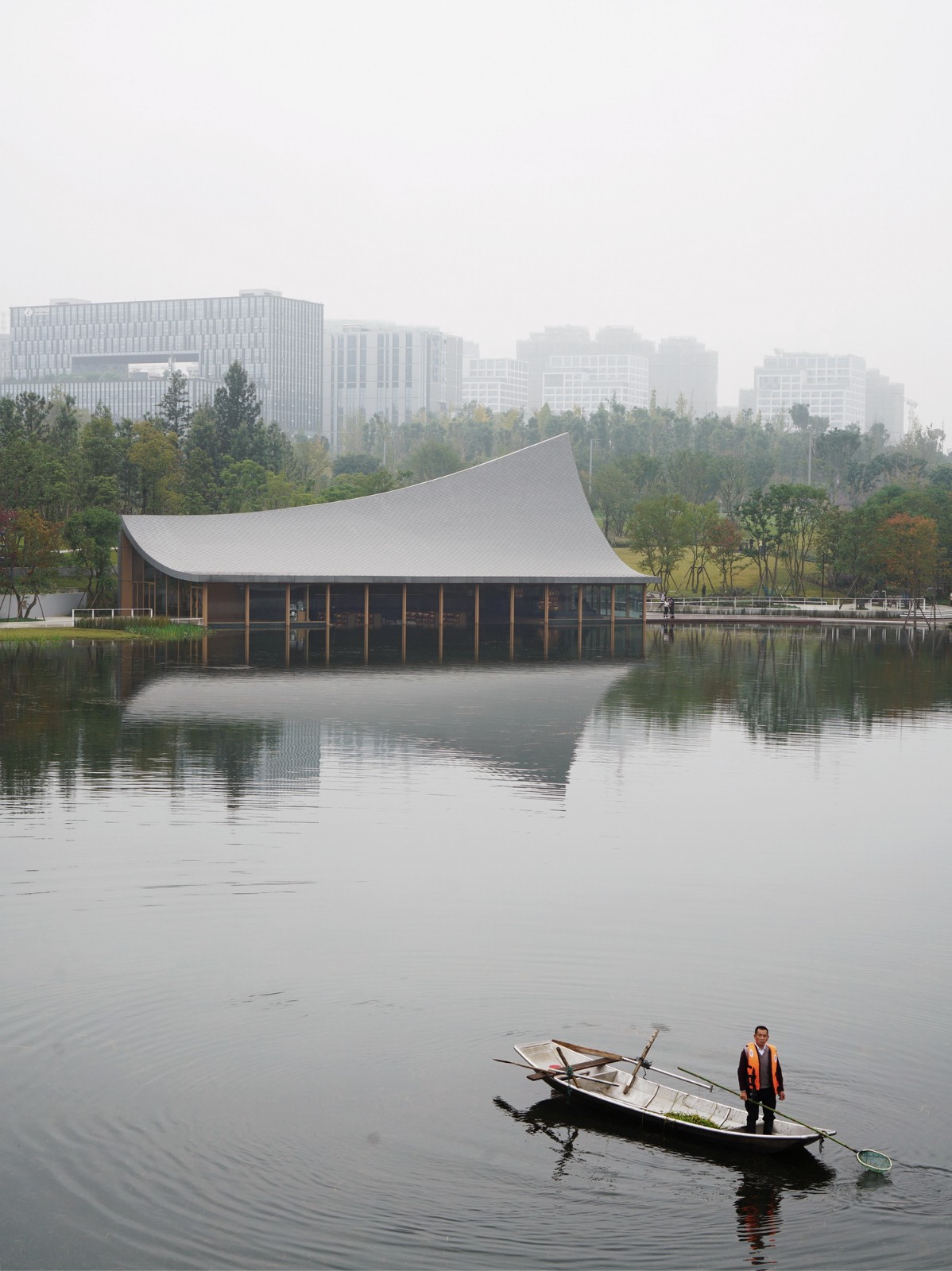 BIM建筑|成都兴隆湖中信书店 / MUDA 慕达建筑