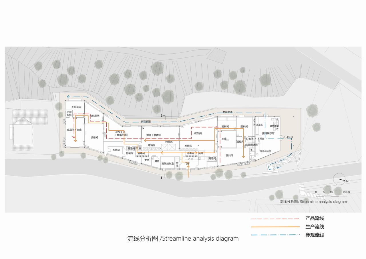 BIM建筑|在半山崖的废弃鸡棚，用峰峦“盖”一座共享工厂 / 时地建筑