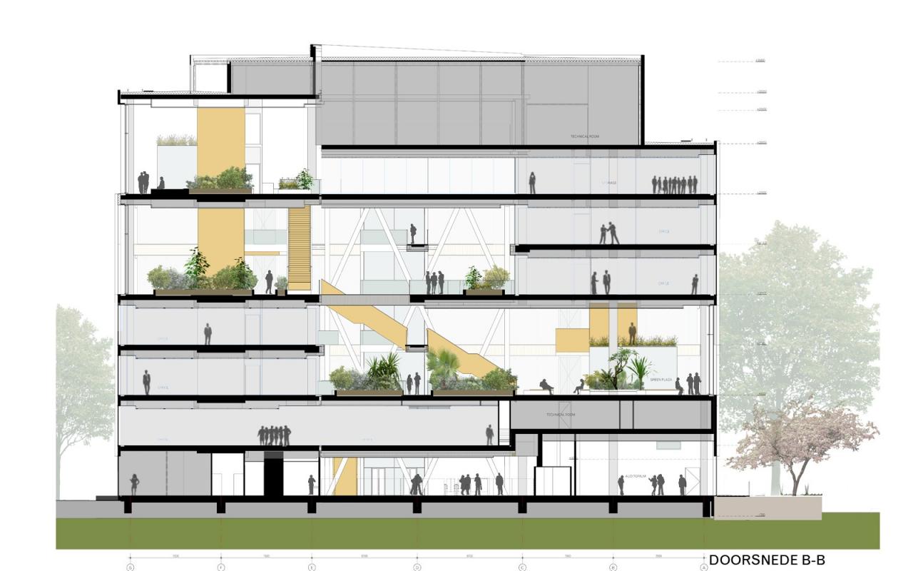 BIM建筑|佳能生产印刷总部 / Broekbakema
