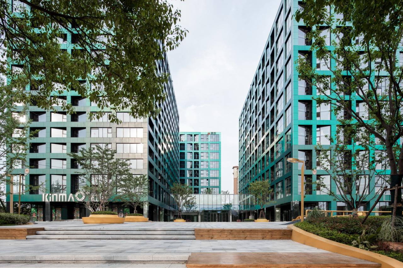 BIM建筑|南京银城KinmaQ+社区 / 优意建筑设计