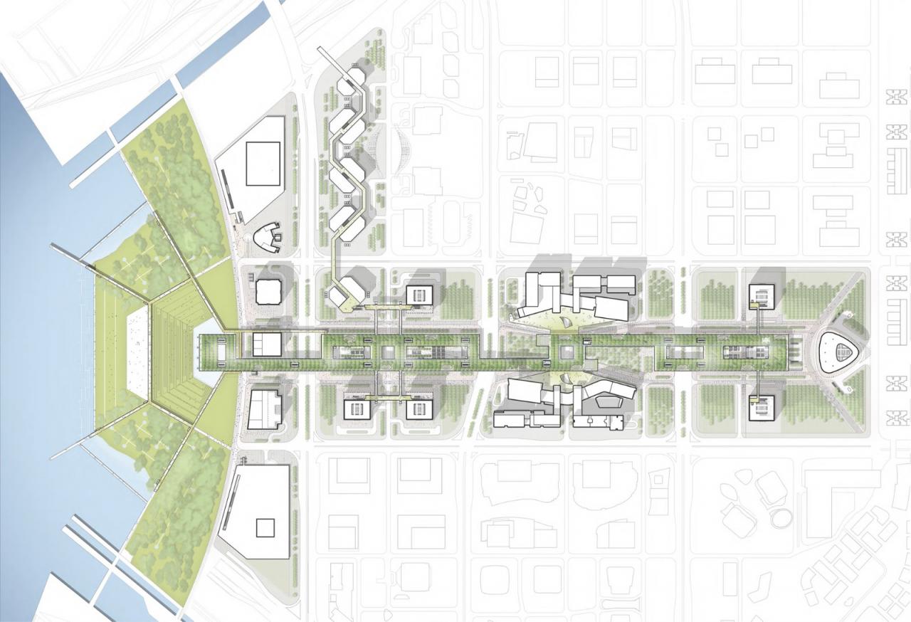 BIM建筑|深圳粤港澳青年创业区（一期） / RSH+P + 华艺设计