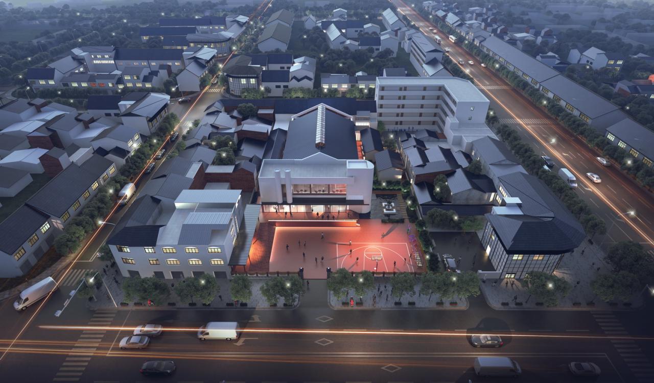 BIM建筑|扎根！生长！——邛崃市平乐古镇剧场改造 / 厚石设计