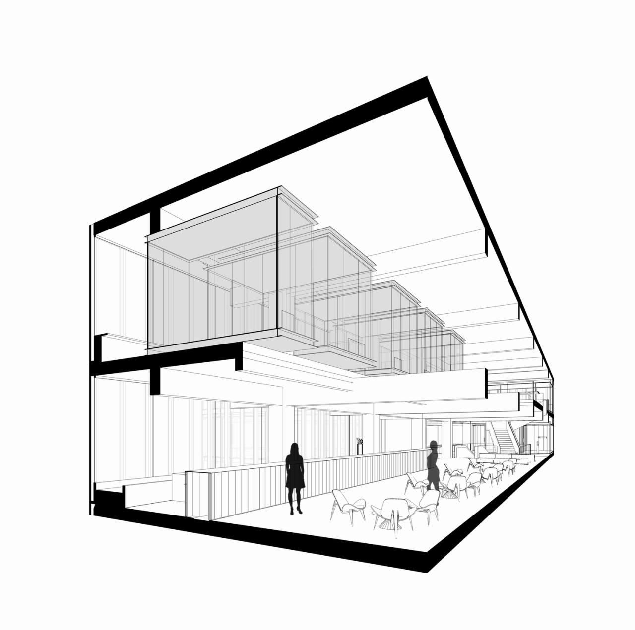 BIM建筑|将悬浮会议室引入移卡办公空间 / JSPA Design