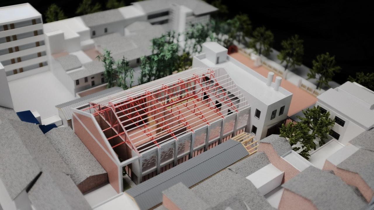 BIM建筑|扎根！生长！——邛崃市平乐古镇剧场改造 / 厚石设计