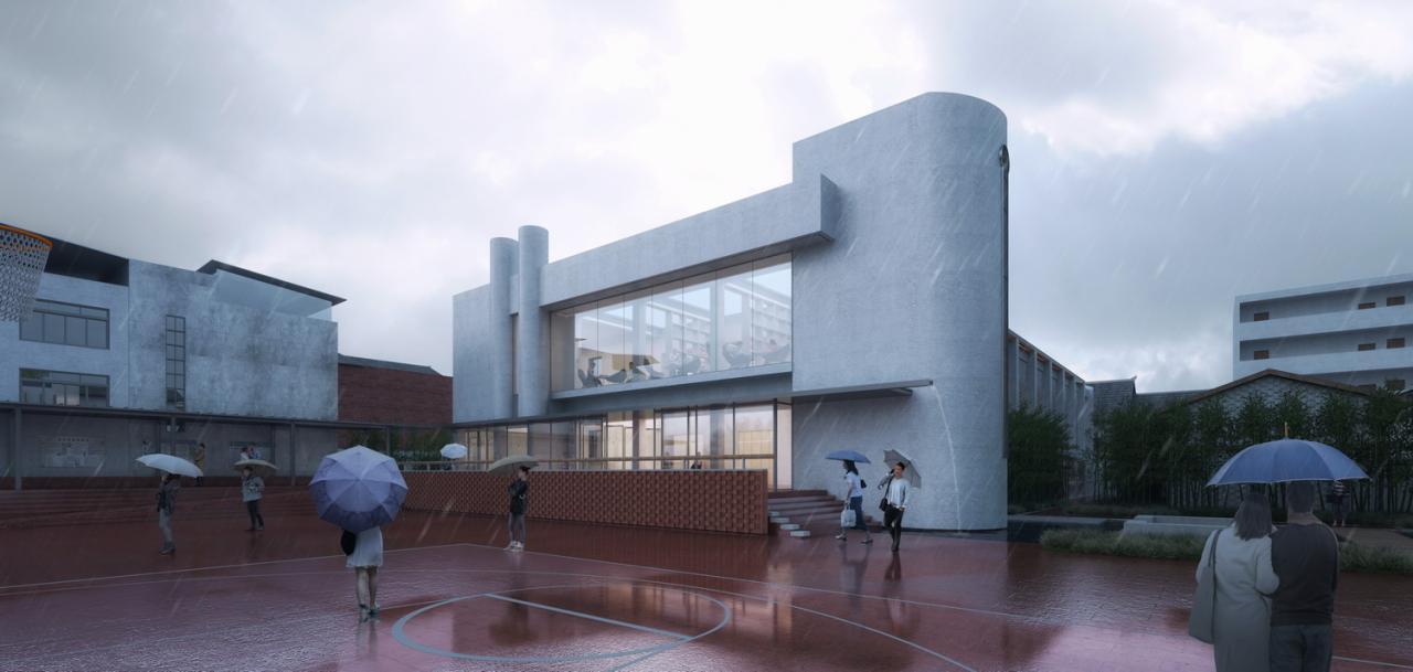 BIM建筑|扎根！生长！——邛崃市平乐古镇剧场改造 / 厚石设计