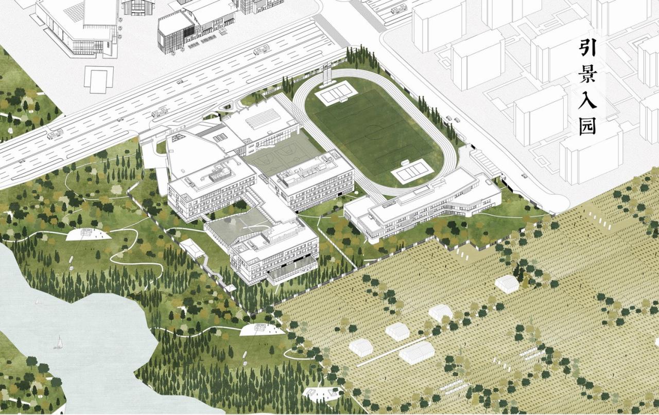 BIM建筑|潍坊歌尔学校：以内容推导空间构成 / gad