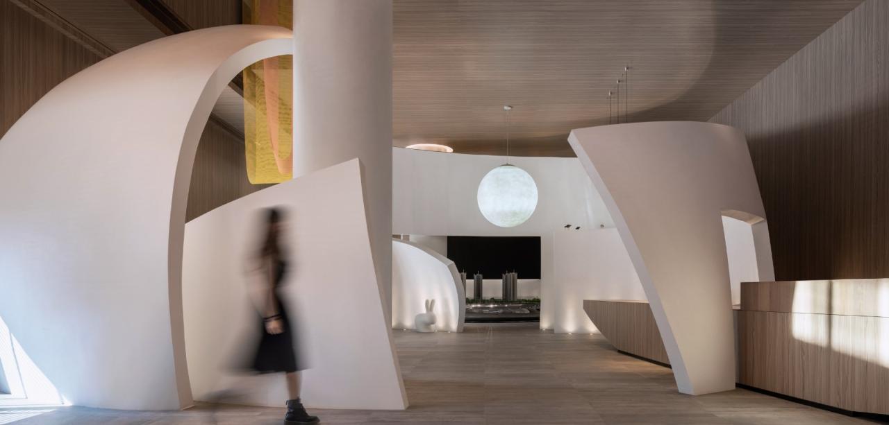 BIM建筑|鸿安丽苑售楼中心 / 正方良行设计