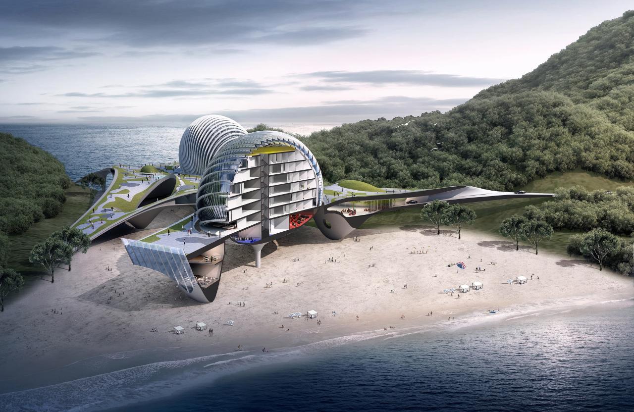 BIM建筑|海蛞蝓酒店 / SpActrum