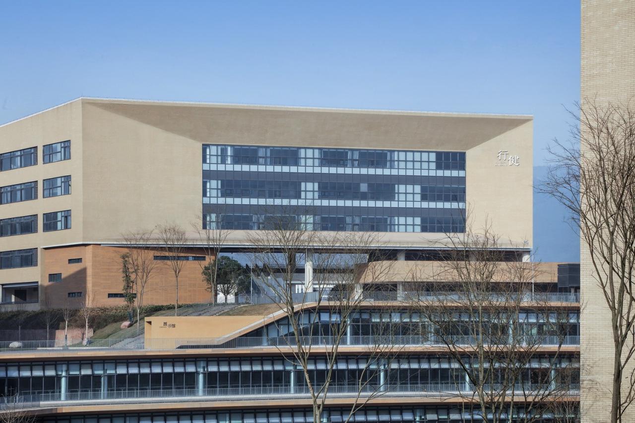 BIM建筑|西南大学附属中学两江校区：消失的高密度校园 / gad