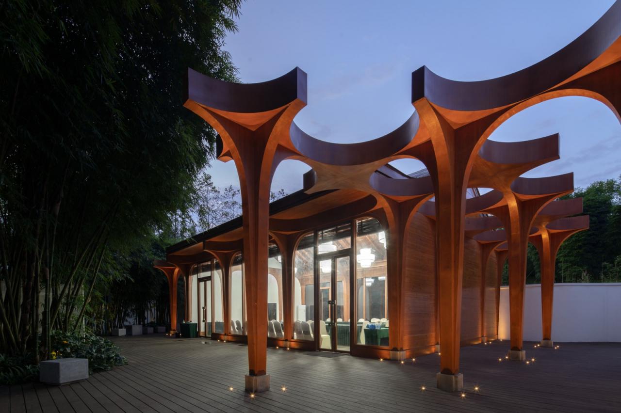 BIM建筑|中意文化艺术交流中心之中华馆 / aoe事建组