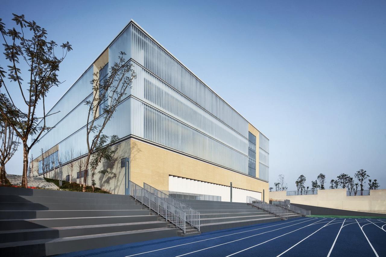 BIM建筑|西南大学附属中学两江校区：消失的高密度校园 / gad