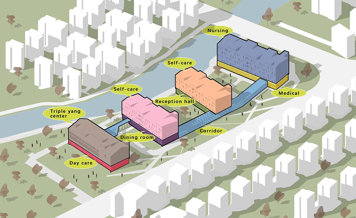 BIM建筑|赵巷康宁养护院建筑设计—这里欢迎自由的老灵魂 / 上海久利建筑事务所