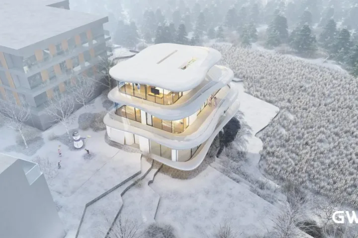 BIM建筑|云之屋·日本北海道温泉度假酒店 / GWP
