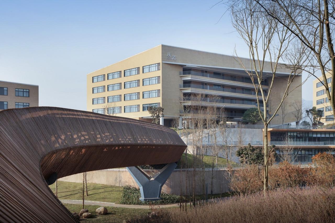 BIM建筑|西南大学附属中学两江校区：消失的高密度校园 / gad