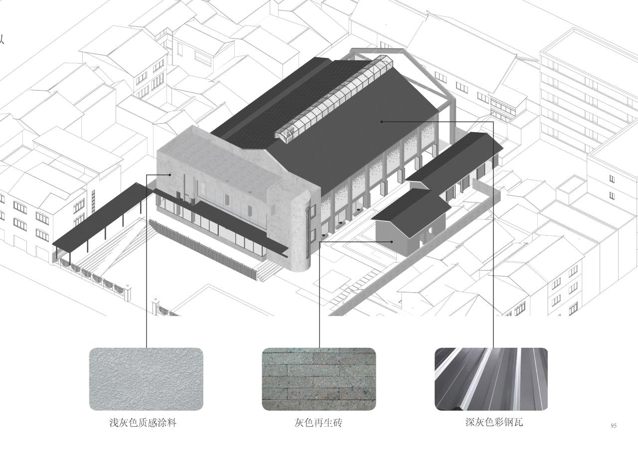 BIM建筑|扎根！生长！——邛崃市平乐古镇剧场改造 / 厚石设计