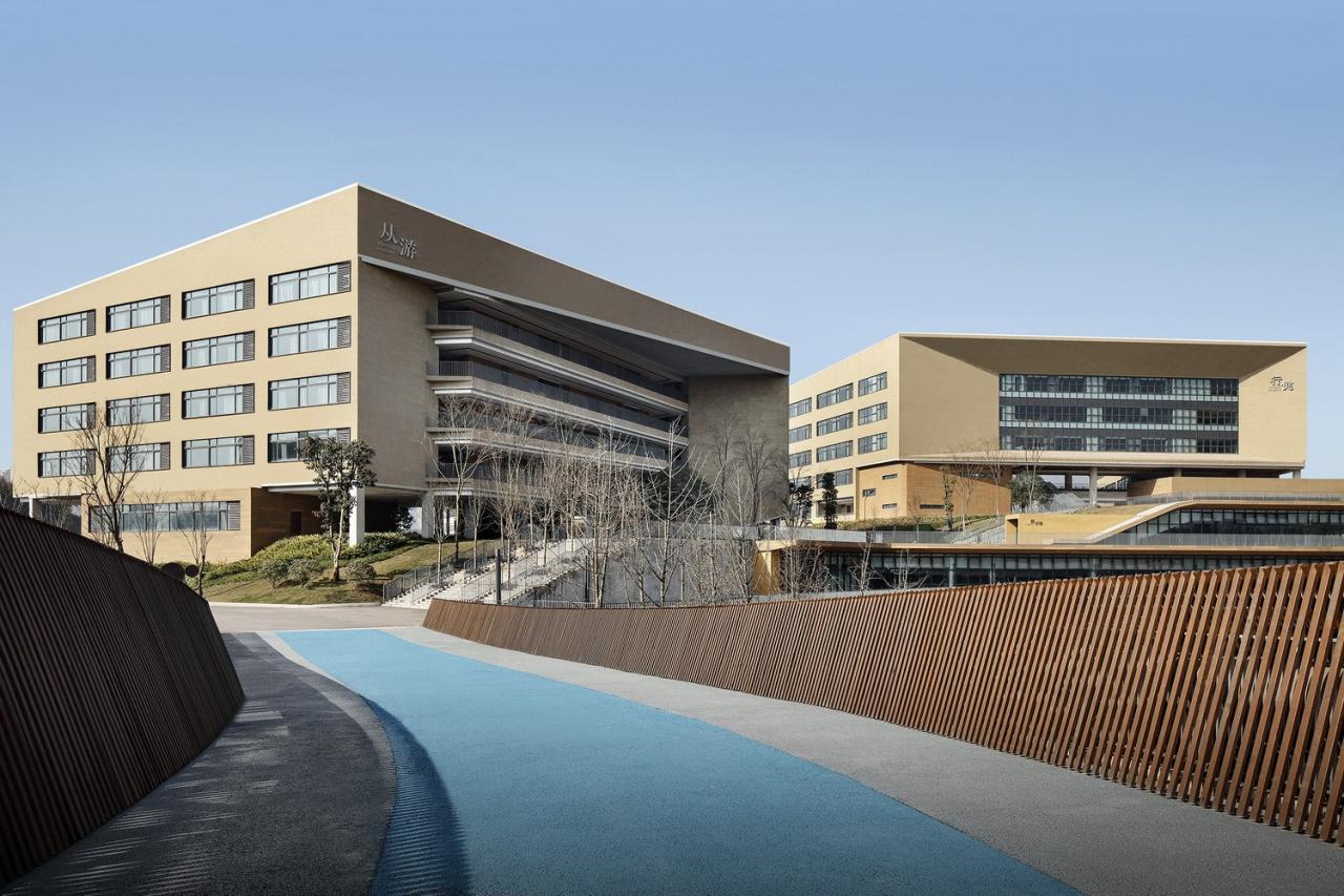 BIM建筑|西南大学附属中学两江校区：消失的高密度校园 / gad