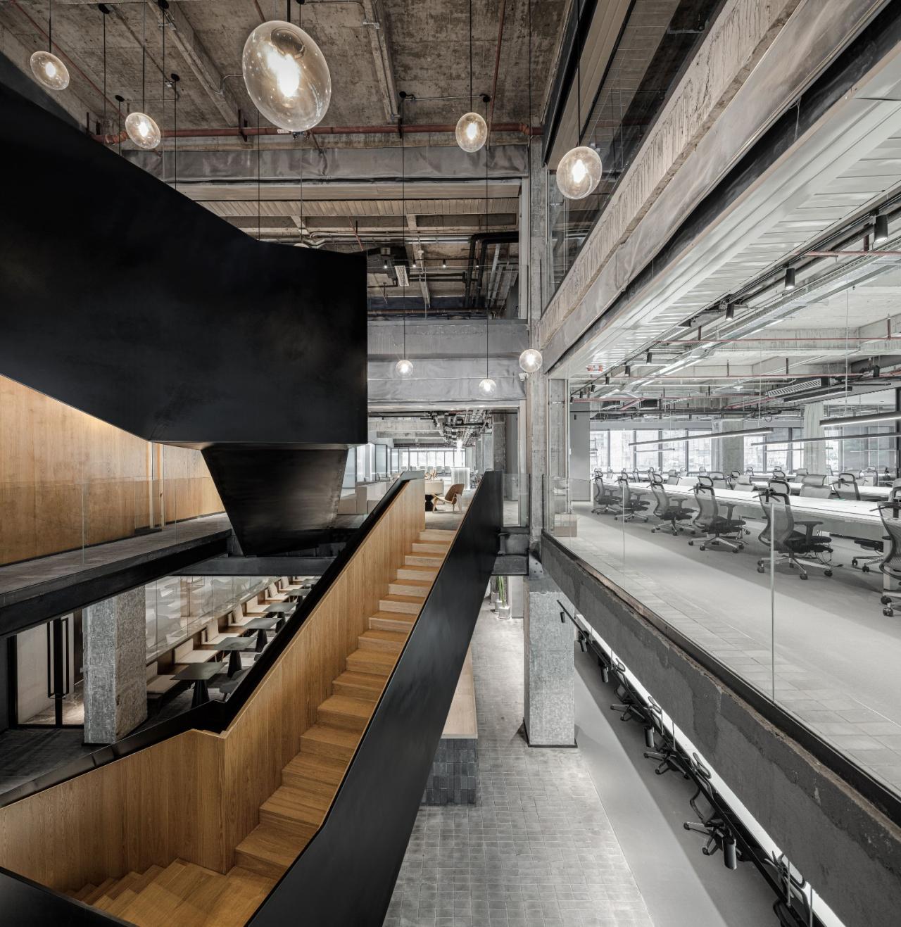 BIM建筑|将悬浮会议室引入移卡办公空间 / JSPA Design