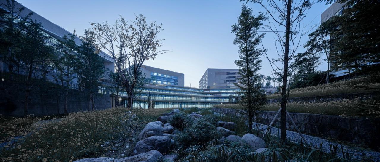 BIM建筑|西南大学附属中学两江校区：消失的高密度校园 / gad