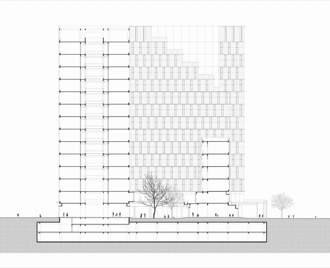 BIM建筑|共享生活的垂直探索，春树云筑 / gad