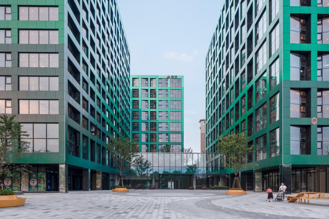 BIM建筑|南京银城KinmaQ+社区 / 优意建筑设计