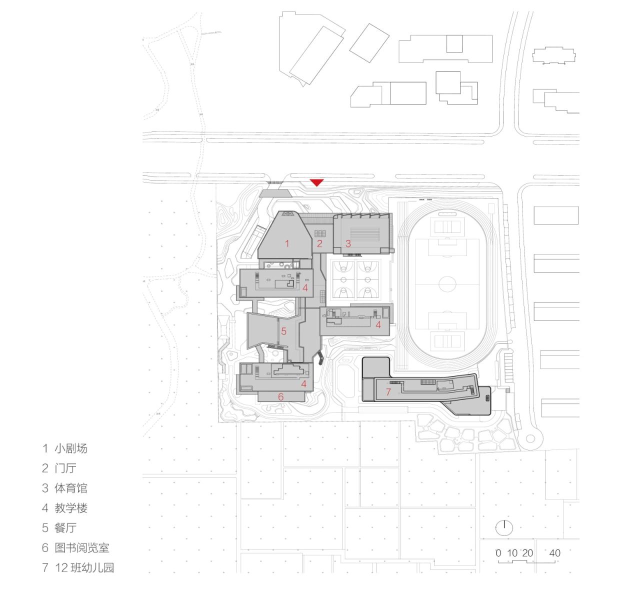 BIM建筑|潍坊歌尔学校：以内容推导空间构成 / gad