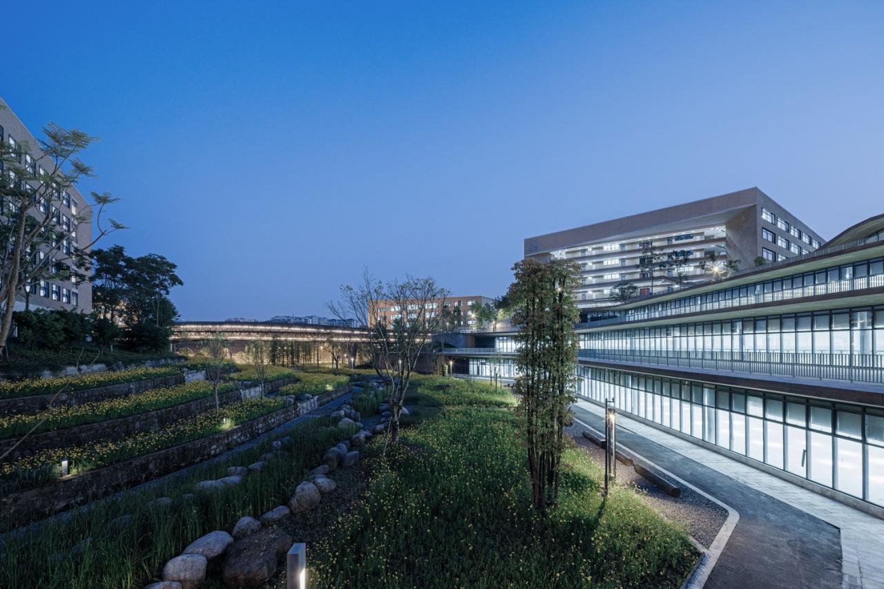 BIM建筑|西南大学附属中学两江校区：消失的高密度校园 / gad