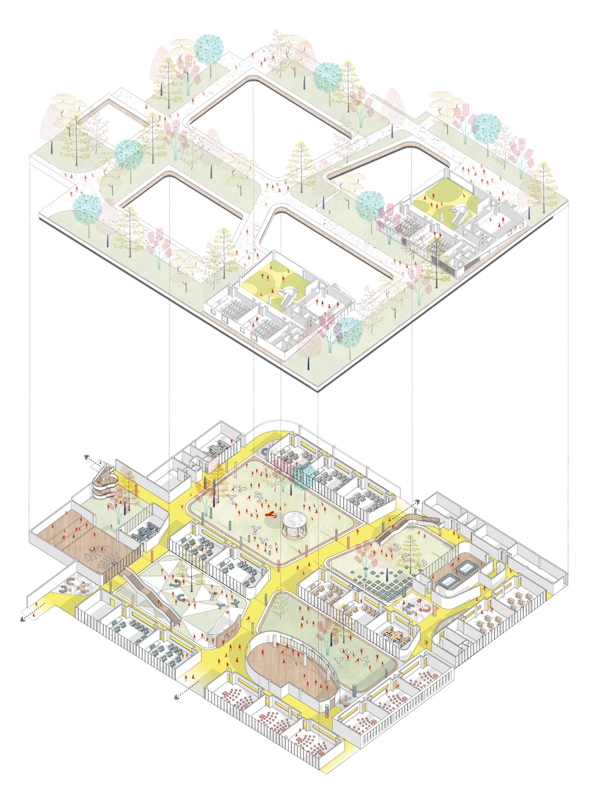 BIM建筑|重庆两江人民小学：在大自然里勇敢冒险 / gad