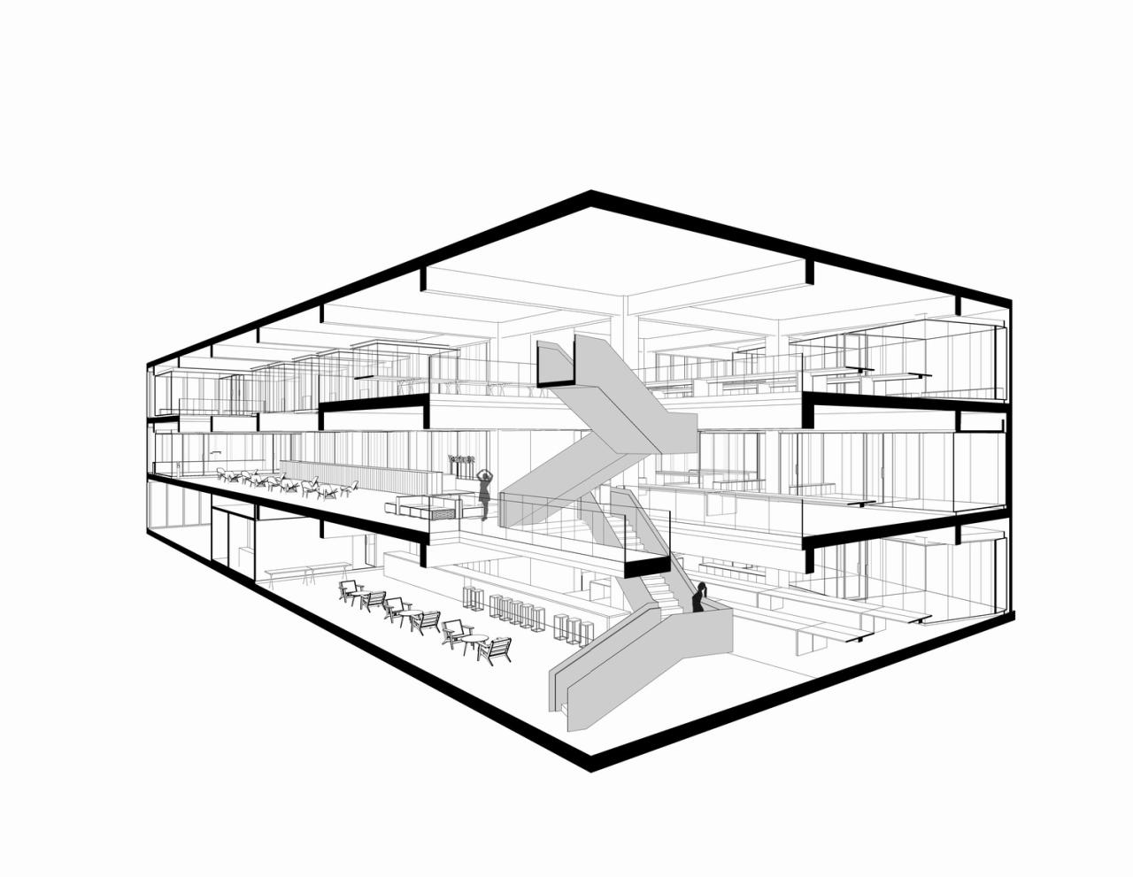 BIM建筑|将悬浮会议室引入移卡办公空间 / JSPA Design