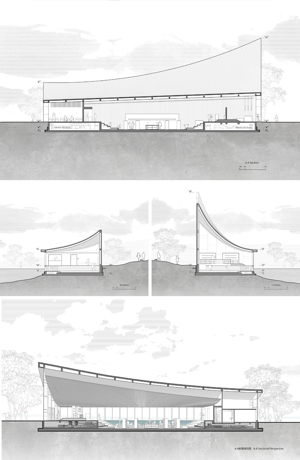 BIM建筑|成都兴隆湖中信书店 / MUDA 慕达建筑