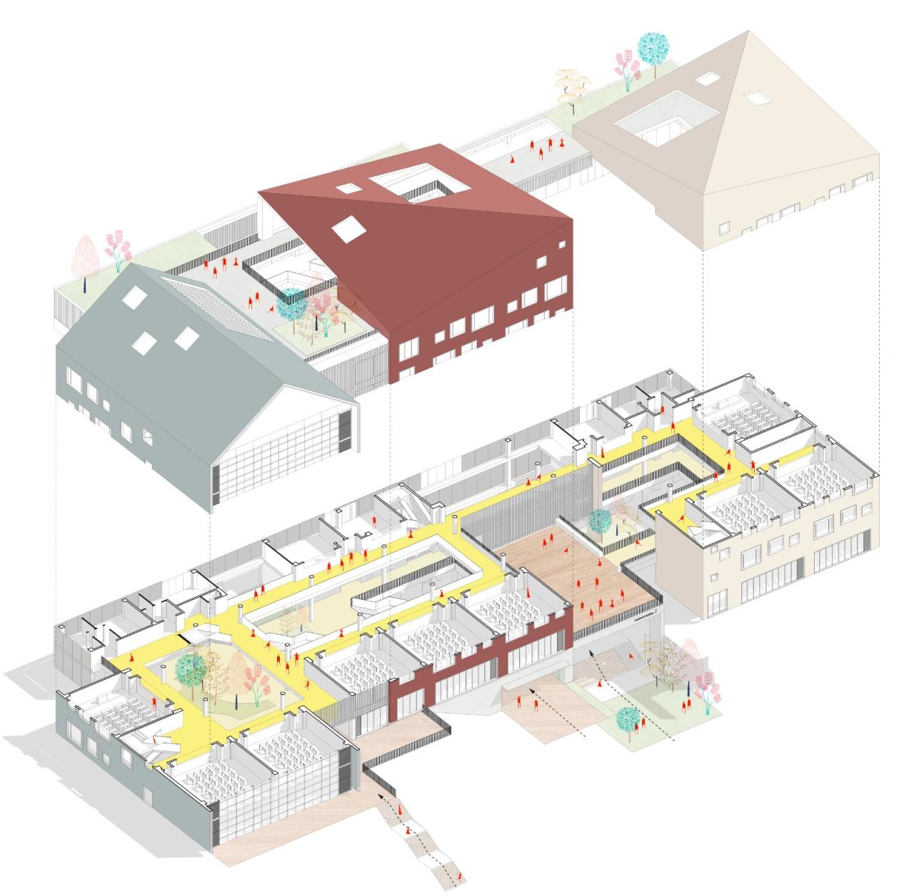 BIM建筑|重庆两江人民小学：在大自然里勇敢冒险 / gad