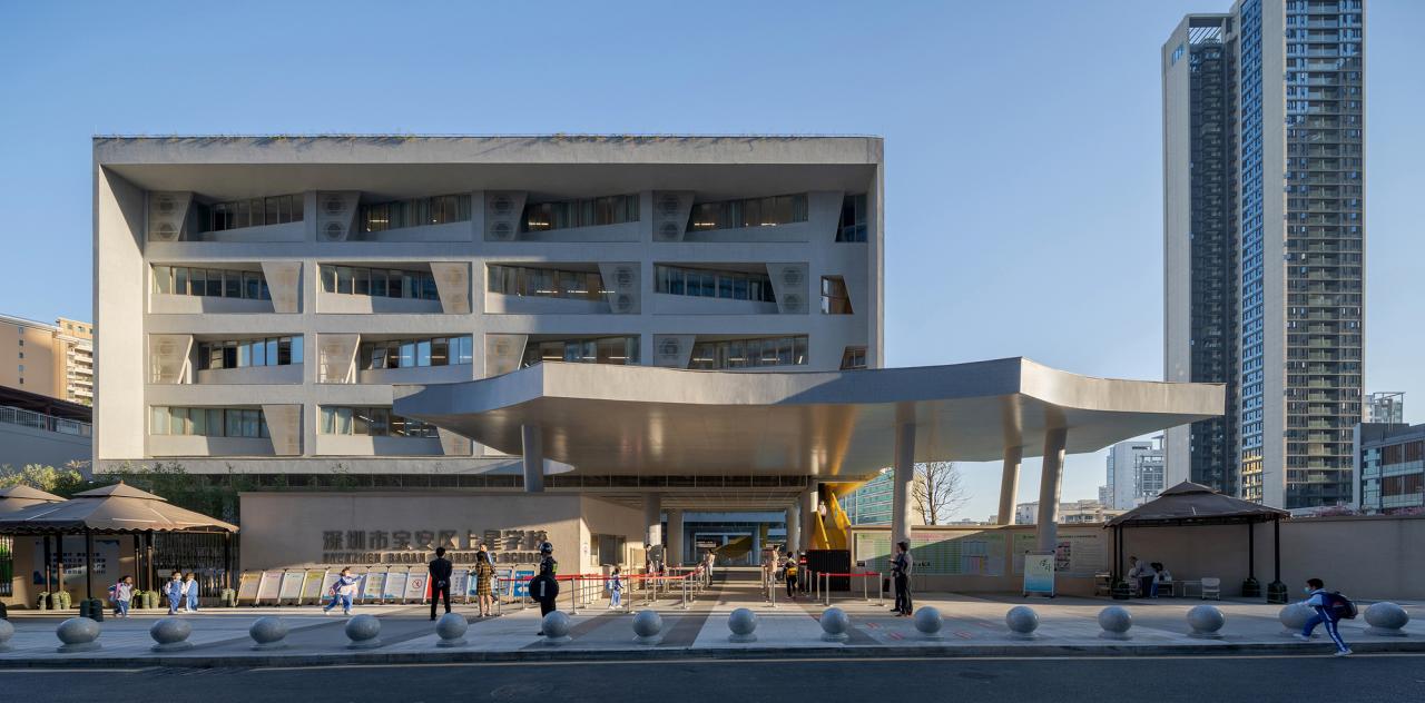 BIM建筑|深圳市宝安区上星学校 / 第伍建筑