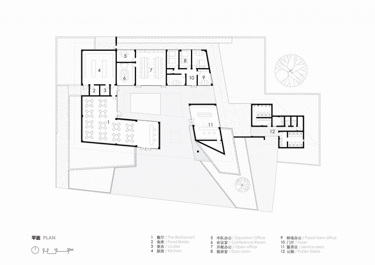 BIM建筑|无想山秋湖驿站 / 米思建筑