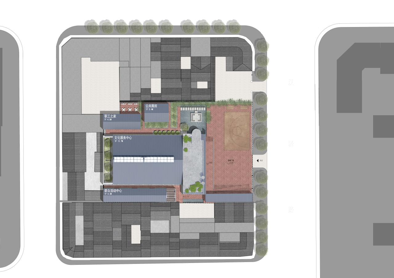 BIM建筑|扎根！生长！——邛崃市平乐古镇剧场改造 / 厚石设计