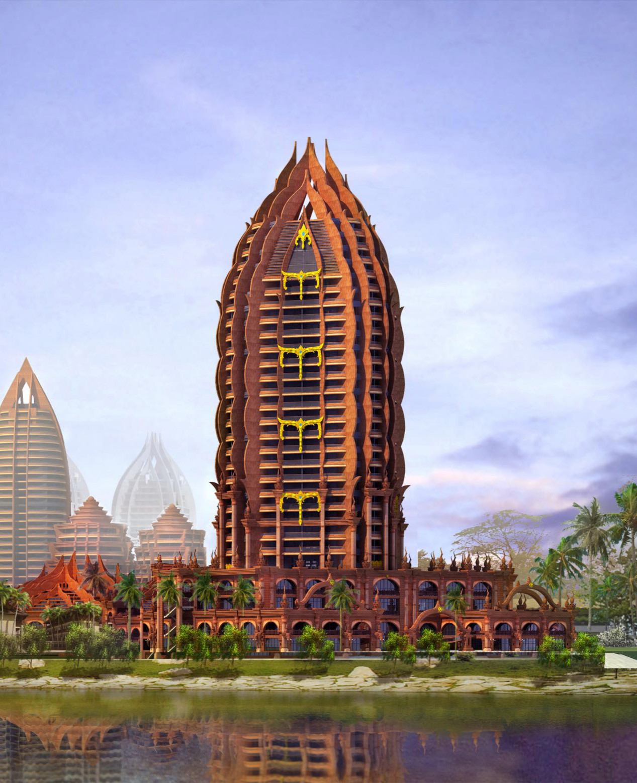 BIM建筑|雨林里的“繁花”：西双版纳景兰国际会议度假酒店 / 纲亚建筑+本土实践(广州）