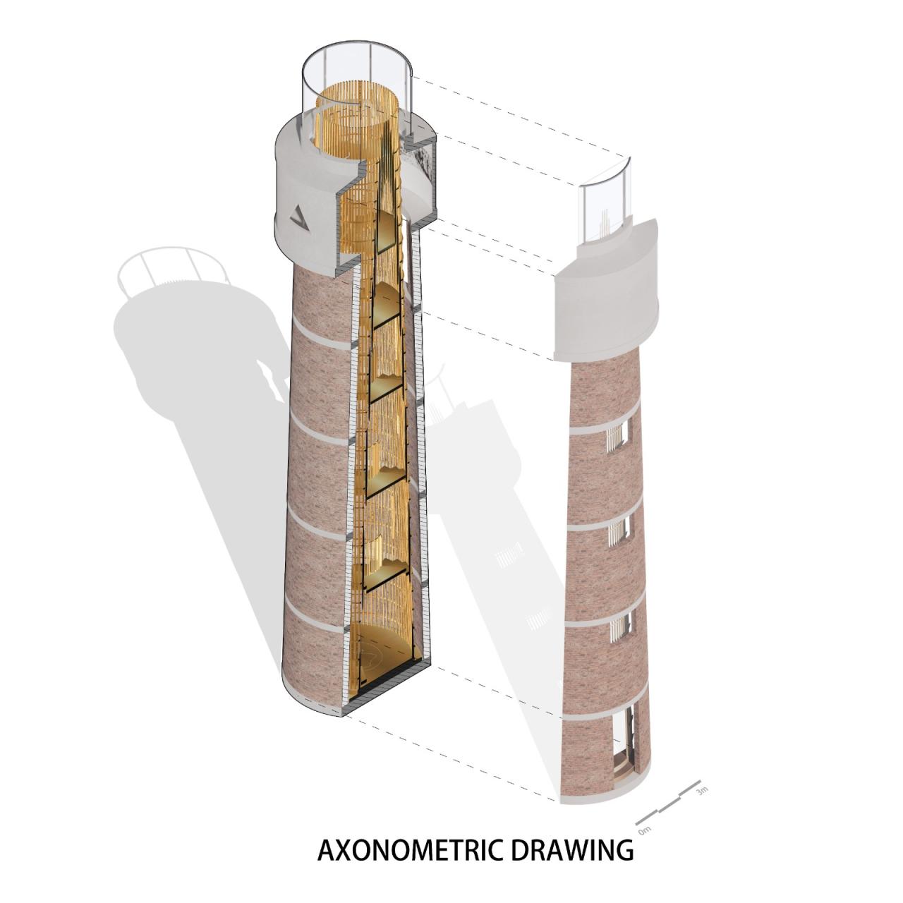 BIM建筑|水塔里的凡人纪念馆 / Wutopia Lab